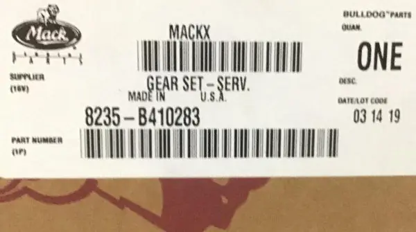 8235-B410283 Genuine Mack Service Gear Set