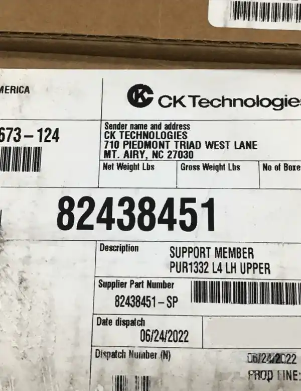 82438451 Genuine Volvo Support Member