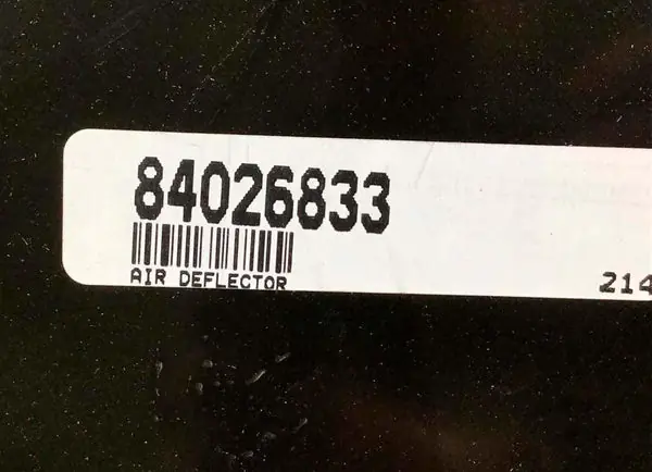 84026833 Genuine Volvo Air Deflector