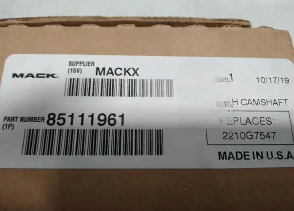 85111961 Genuine Mack Camshaft