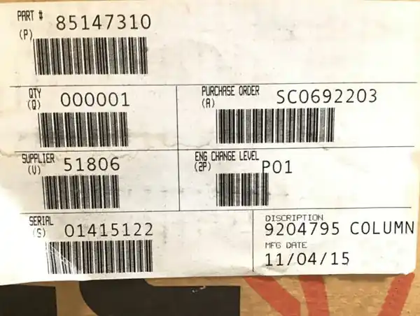 85147310 Genuine Mack Steering Column