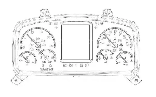SK0221693-US20260702-105043-0 A2274911101 Genuine Freightliner Speedometer Instrument Cluster - Image 1
