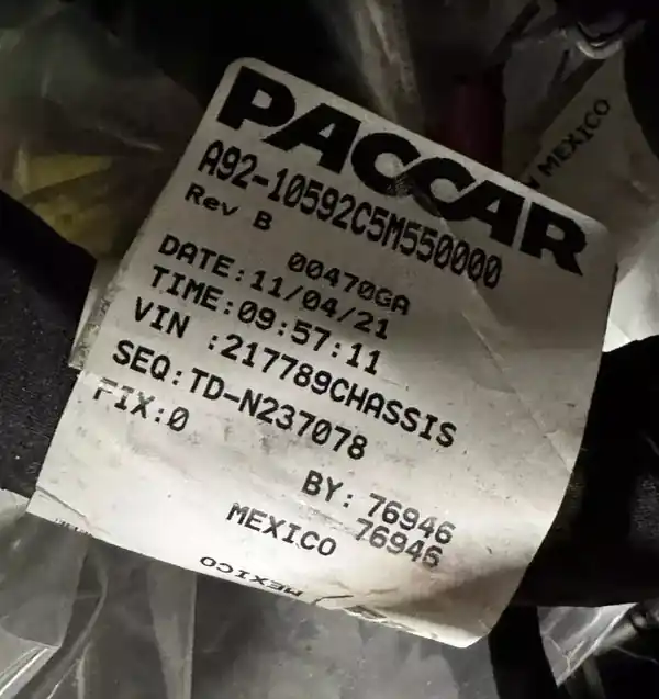 Genuine Paccar Wiring Harness