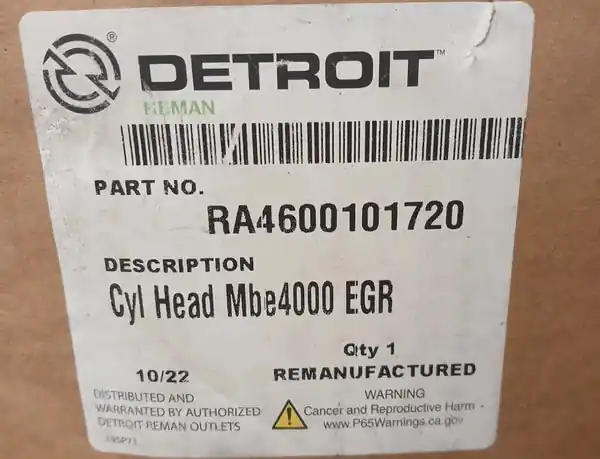 SK0224756-US20260702-105043-0 DDE EA4600101720 Genuine Detroit Diesel Engine Cylinder Head - Image 1