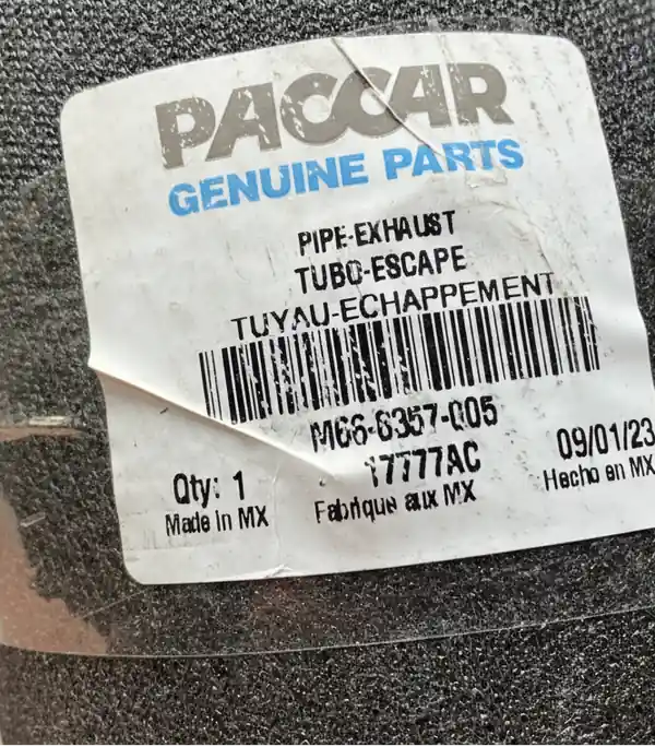 SK0228779-US20260702-105043-0 Genuine Paccar Exhaust Pipe - Image 1