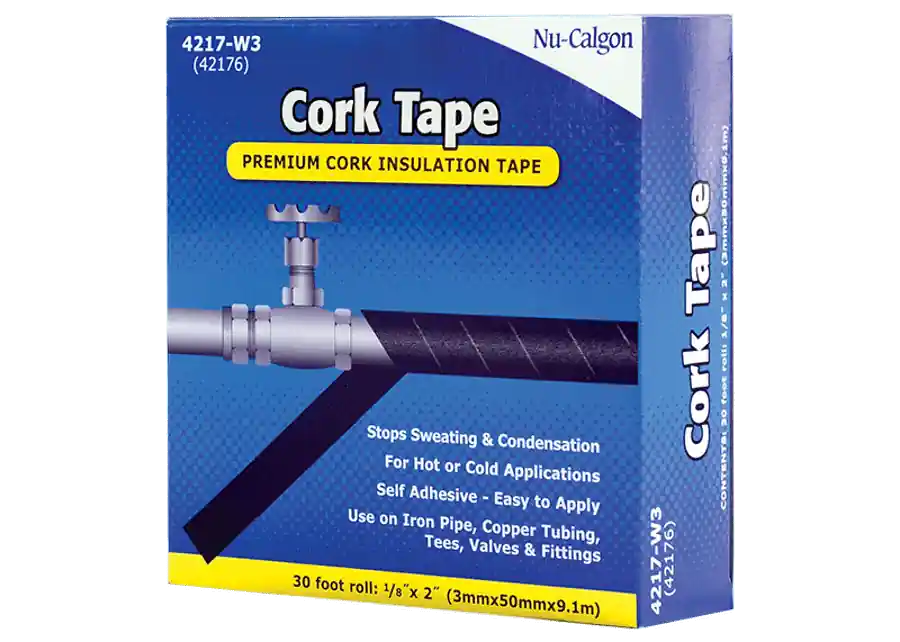SK0231699-US20260702-105043-0 Nu-Calgon 4217-W3 Insulation Tape, 2 x 1/8 x 30' Roll Cork - Image 1