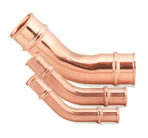 Sporlan PZK-45E22-HNBR - 1-3/8 In. Zoomlock Flame Free 45 Degree Copper Fitting