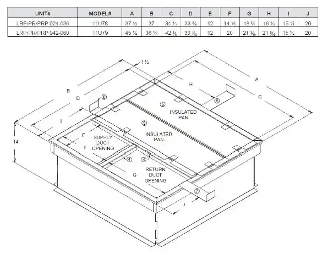 SK0232029-US20260702-105043-0 Armstrong Air ACURB832 Roof Curb 14 Inch High 2-3 Ton Models - Image 1