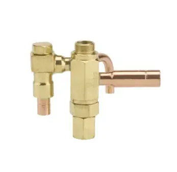 Sporlan SQBODY Thermostatic Expansion Valve Body Only Internally Equalized 3/8 Inch ODF Male Inlet x 1/2 Inch ODF Male Outlet