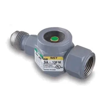 SK0232392-US20260702-105043-0 Sporlan SA-13U Refrigerant Moisture and Liquid Indicating Sight Glass 3 8 Inches Male Flare x Swivel Nut - Image 1