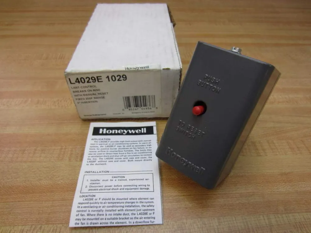 SK0232950-US20260702-105043-0 Honeywell L4029E1029 High Limit Controller 200F - Image 1