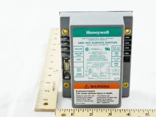 Honeywell S89C1087 Single-rod Hot Surface Ignition Control with 6 Second Trial and Lockout Timing