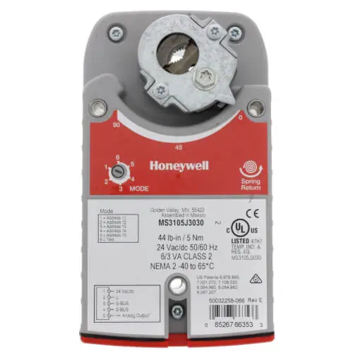 Honeywell MS3120J1007 Sylk-Enabled 24V SR Actuator 175lb-in