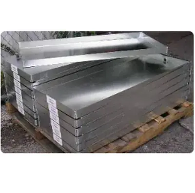 SK0235090-US20260702-105043-0 McDaniel Metals 28X64DP Welded Galvanized Auxillary Drain Pan - Image 1
