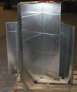 McDaniel Metals 23.8X19.5X36 Insulated Galvanized Sheet Metal Plenum