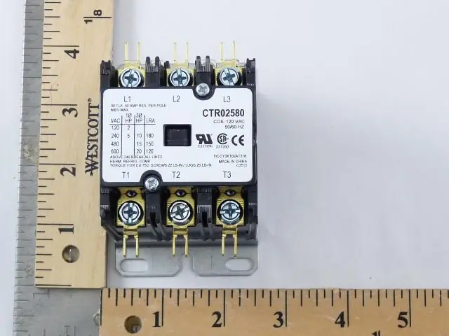 SK0235956-US20260702-105043-0 Trane CTR2580 120V 30A 3P Contactor - Image 1
