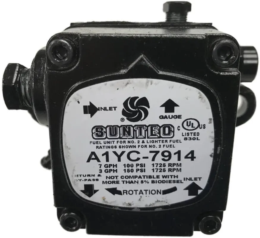 SK0238027-US20260702-105043-0 Suntec A1YC7914 A1Yc7914 Single Stage Fuel Oil Pump RPM 1725 GPH 7 PSI 100 - Image 1