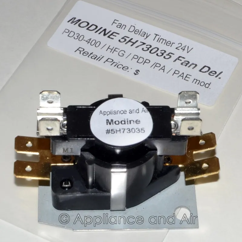 Modine 5H73035 Gas Heater Fan Delay Timer Relay PD PDP PAE PA Mod Replacement
