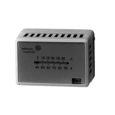 SK0238150-US20260702-105043-0 Johnson Controls T-4002-201 Single Temperature High Volume Output Thermostat, 2 Pipes, Direct Action, 5/32 in Barb Air Connection - Image 1