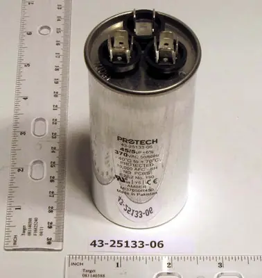Rheem 43-25133-06 Capacitor 45/5/370 Dual Round Replaces 43-26271-41