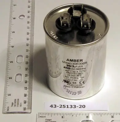 SK0238368-US20260702-105043-0 Rheem 43-25133-20 Capacitor - 30/3/440 Dual Round - Image 1