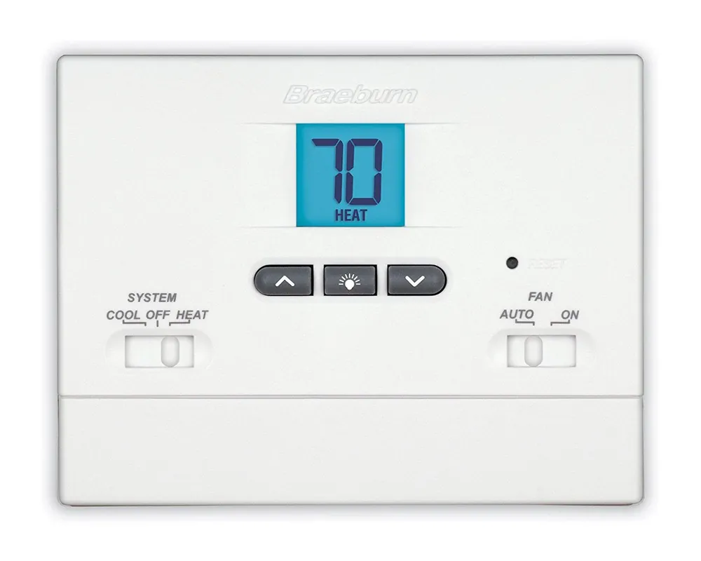Braeburn 1000NC Thermostat Value Non-Programmable 1H/1C
