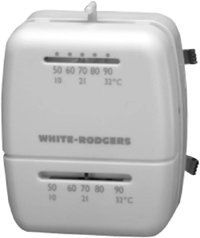White Rodgers 1C26-101 Emerson Mechanical Economy Low Voltage Thermostat, Heat/Cool