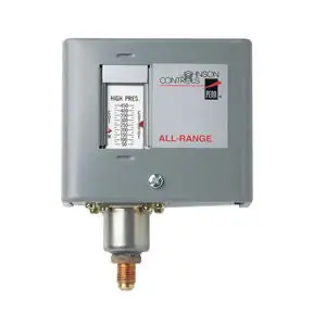 Johnson Controls P170DA-1C Pressure Control 50/450# Manual Reset 1/4 Male Flared Connection