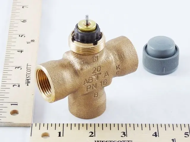 Honeywell V5863A2061 3/4 NPT Three-Way Valve 4.9 Cv