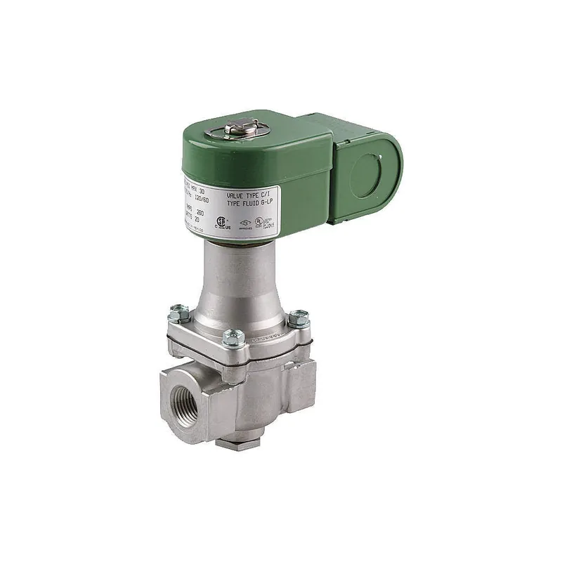 Asco S262SG02N3GJ7 - 120V 1-1/4 Npt. 2-Way N.O. Gas Vent Valve Cv=34 1