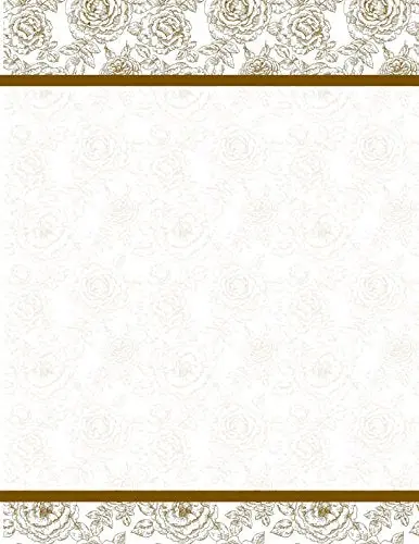 Royal 48450 English Rose Shimmer Letterhead 8.5 x 11 40/Pack