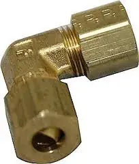 Parker 65F-06 Compression 90 Deg Elbow 3/8 inch