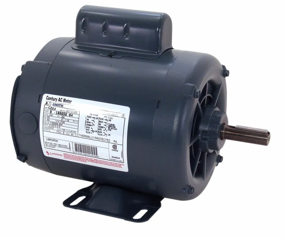 SK0241537-US20260702-105043-0 Century C682 1 HP Capacitor Start Motor 1725 RPM 208-230/115 Volts 56Z Frame ODP Enclosure - Image 1