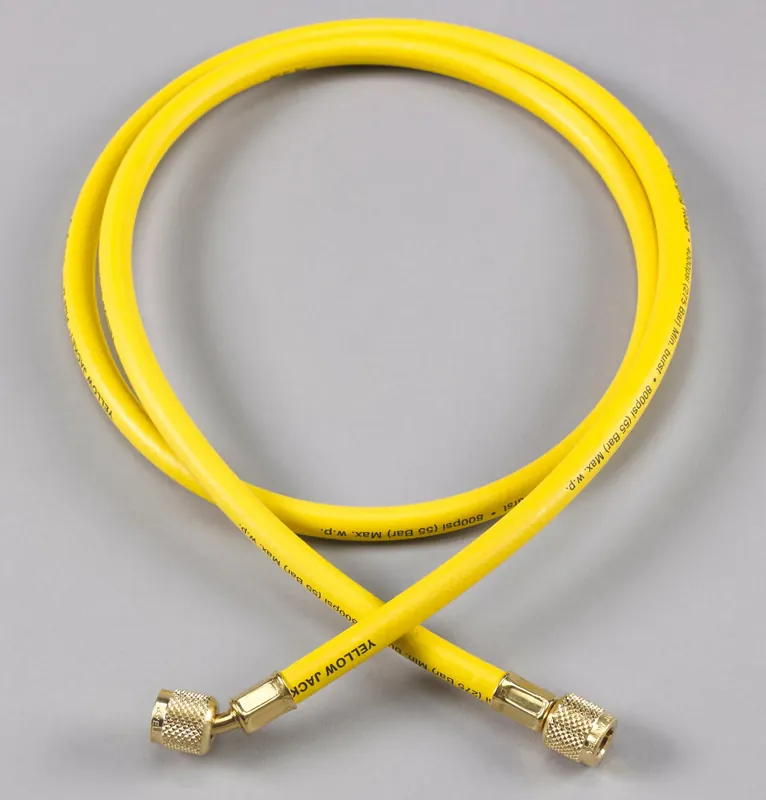 Yellow Jacket 21072 Plus II Charging Hose 1/4 ID x 72 L Yellow