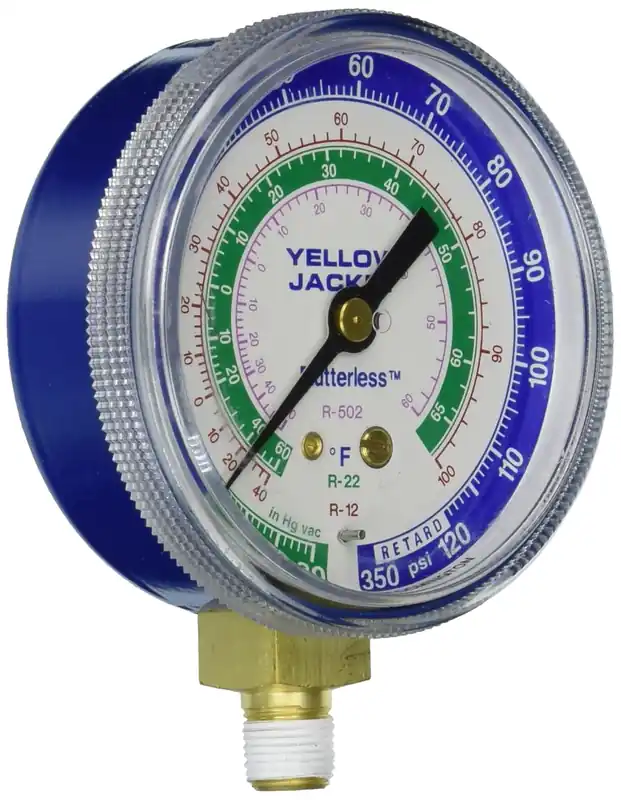 Yellow Jacket 49002 2-1/2 Gauge Blue Compound 30-0-120 psi Class B