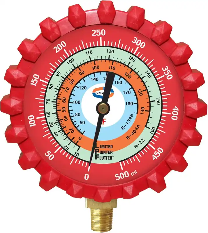 SK0241881-US20260702-105043-0 Uniweld G29LD Refrigerant Gauge 500 psi Red - Image 1