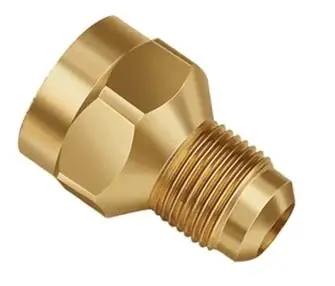 Jb Industries UR3-1012 - Female X Male Flare Brass Connector