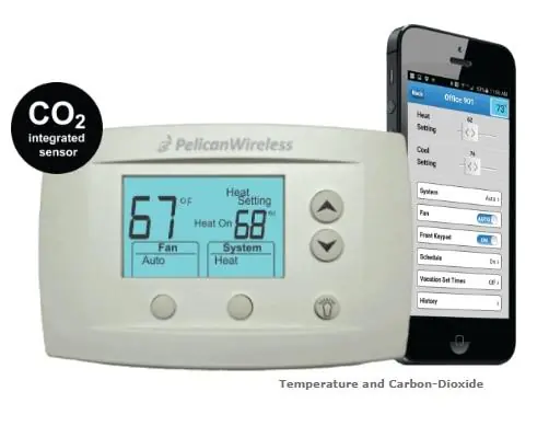 SK0242197-US20260702-105043-0 Pelican Wireless Systems TS250 Internet-Enabled Thermostat with Integrated CO2 Sensor - Image 1