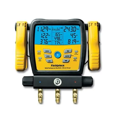 Fieldpiece SMAN380V - Sman380V 3 Port Digital Manifold With Micron Gauge