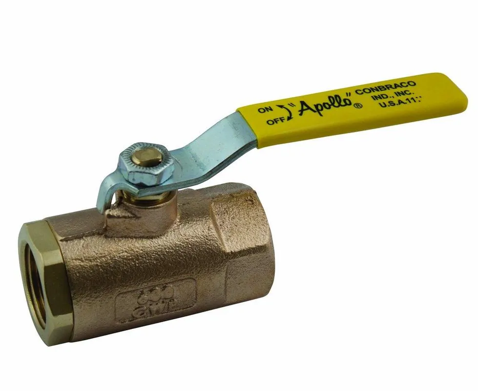 Apollo Valves 7010101 70-100 Series 1/4 in. PTFE Bronze Standard Port FNPT 600# Ball Valve