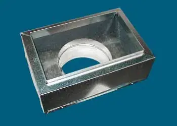 M&M Manufacturing 640R61489 Register Box R6 4 in. 14 x 8 x 9 in. Duct Replacement MPN