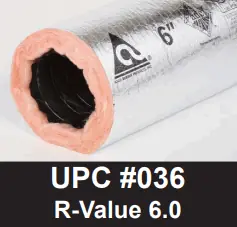Atco UPC03616 Flexible Air Duct R6 16 in. x 25 Feet