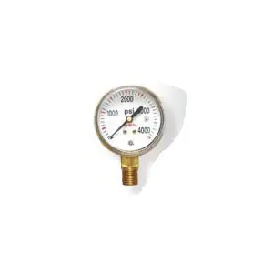 Uniweld G7SD Replacement Gauge For Oxygen and Compressed Gas Regulator Steel Gold