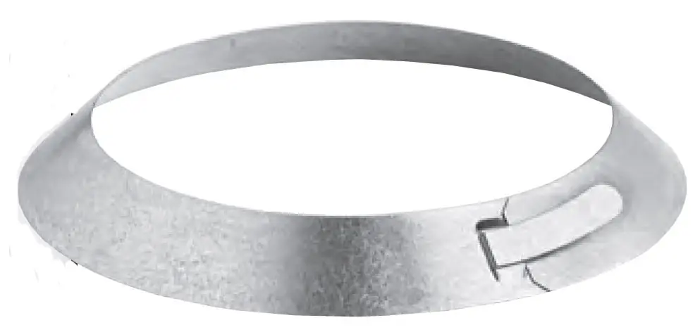 SK0243135-US20260702-105043-0 Metal-Fab 12MSC 0.018 Aluminum Alloy Flue 12 Inch Storm Collar G90 Galvanized Steel - Image 1
