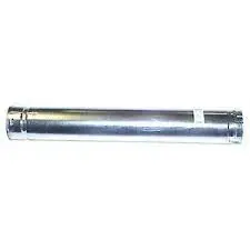 Metal-Fab 4M18 Type B Double Wall Round Gas Vent Pipe, 4 in Dia x 18 in L