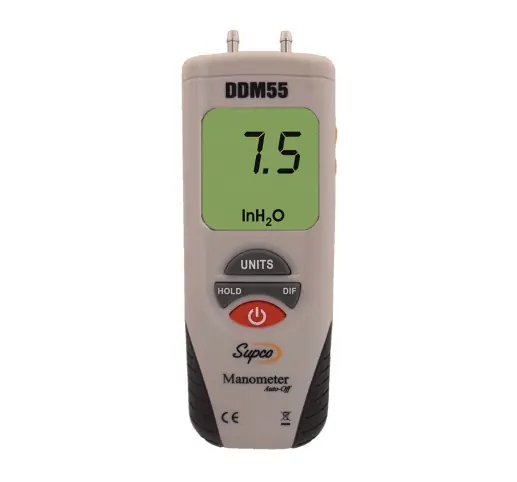 SK0243437-US20260702-105043-0 Supco DDM55 - Dual Input Digital Manometer (DDM55) - Image 1