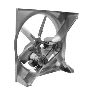 S&P USA LCS48RH1S Belt Drive Sidewall Propeller Supply Fan 3/4 HP