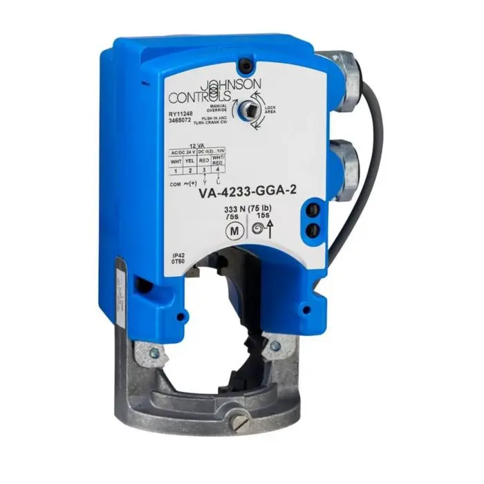 Johnson Controls VA-4233-GGA-2 Direct Mount 61 lb-in Spring Return