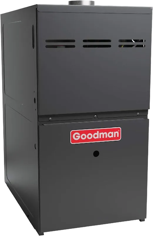 SK0245423-US20260702-105043-0 Goodman GMH80803BX Gas Furnace Two-Stage Burner Multi-Speed Blower Upflow Horizontal Low NOx 80% AFUE 80,000 BTU - Image 1