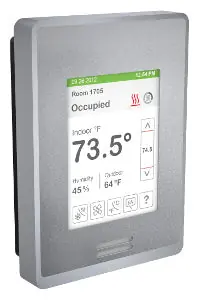 SK0246558-US20260702-105043-0 Schneider Electric SE8350U5B00 Room Controller BACnet MS/TP Silver Case - Image 1